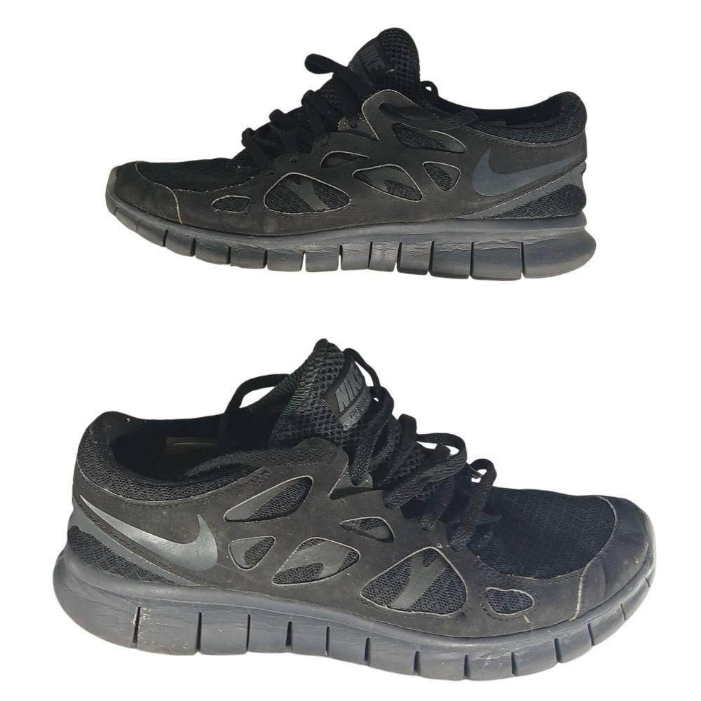 Nike Free Run 2 Black Running Shoes Sneakers US 7.5‎ Women Athletic